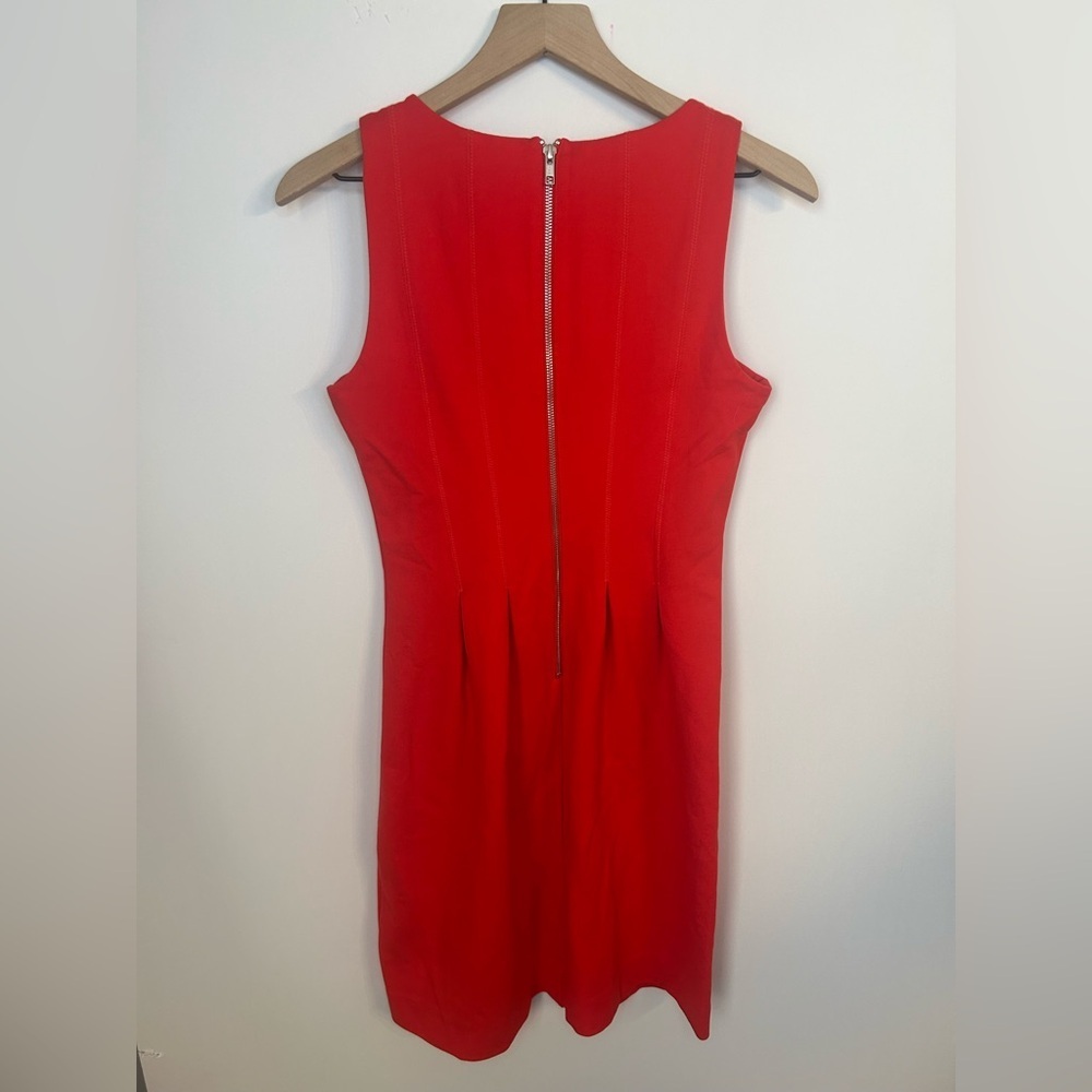 J.Crew Women’s Red Fit and Flare Sleeveless Pleated Dress, Size 4 - Picture 6 of 9